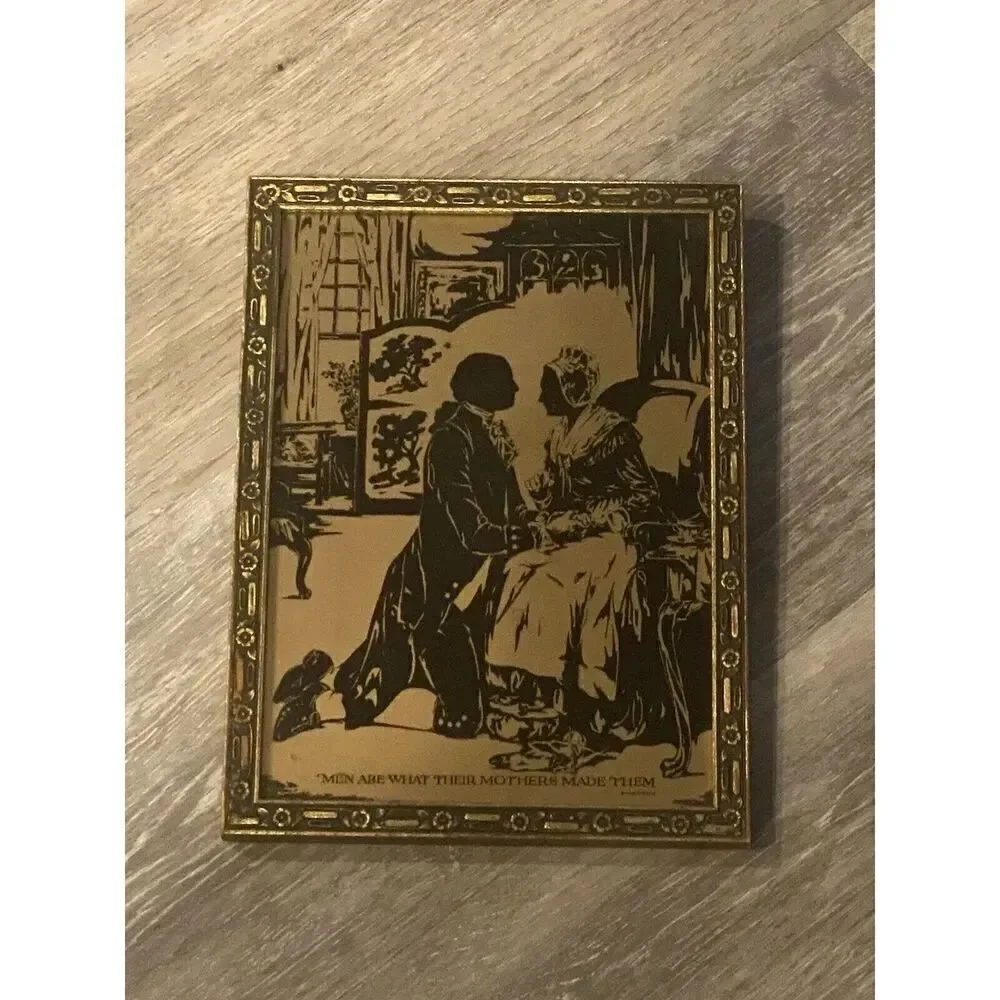 *Reverse Painting Silhouette Men Are What Their Mothers Made Them